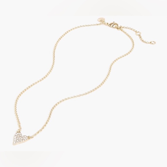 J. Crew Jewelry - Gold Gemstone Heart Necklace
